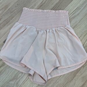 Aerie Pink Athletic Shorts with Elastic Waistband